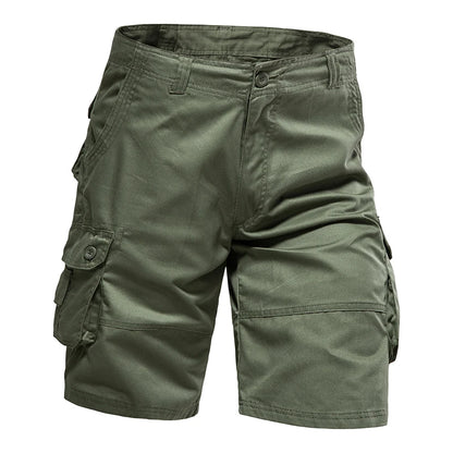 Men's Loose Multi-Pocket Cotton Shorts - Large Size Comfortable Summer Outdoor Casual & Beach Pants