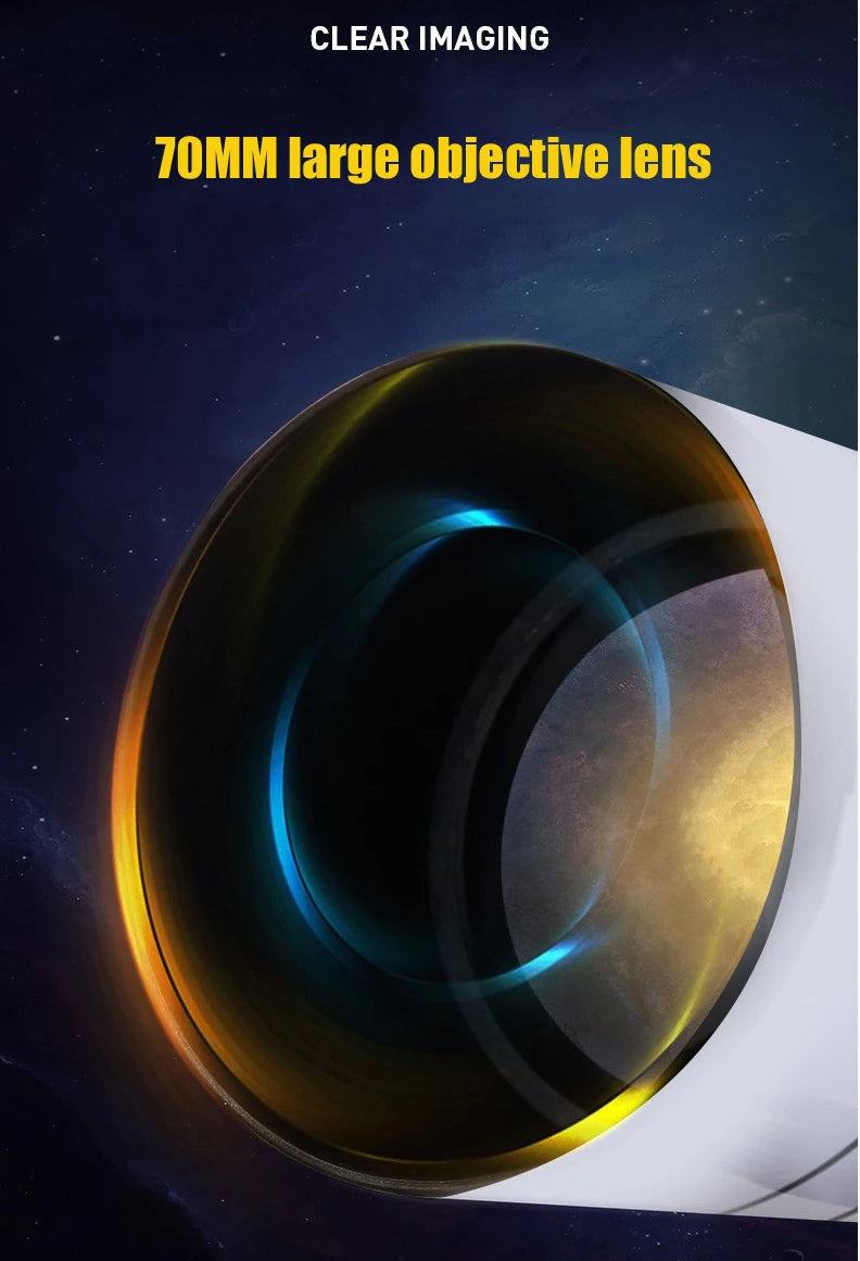 BORWOLF 40070 Professional Astronomical Telescope - 333X High-Definition Monocular for Moon, Stars & Bird Watching