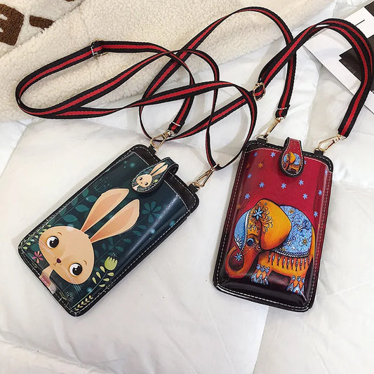 New Casual PU Leather Women's Handbag: Messenger Shoulder Bag Phone Purse | Fashion Ladies Crossbody Bags