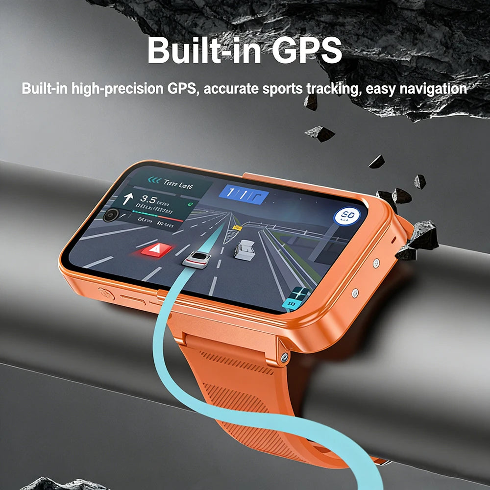 PG999 Max Android 12 4G Smartwatch - 3.97" HD Detachable Screen Phone with Dual SIM, WiFi & GPS
