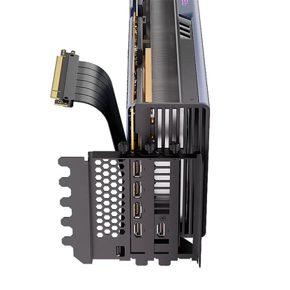 TEUCER L-Z3 GPU Vertical Mounting Bracket Kit – PCIe 4.0 X16 Riser Cable 200mm for Graphics Card Steering Mount