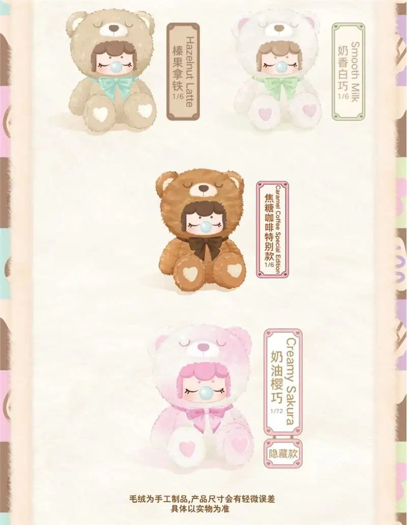 Hot Genuine Colorful Chocolate Cutie Bears Series Blind Box – Kawaii Doll Mystery Anime Figure for Kids & Festival Gifts