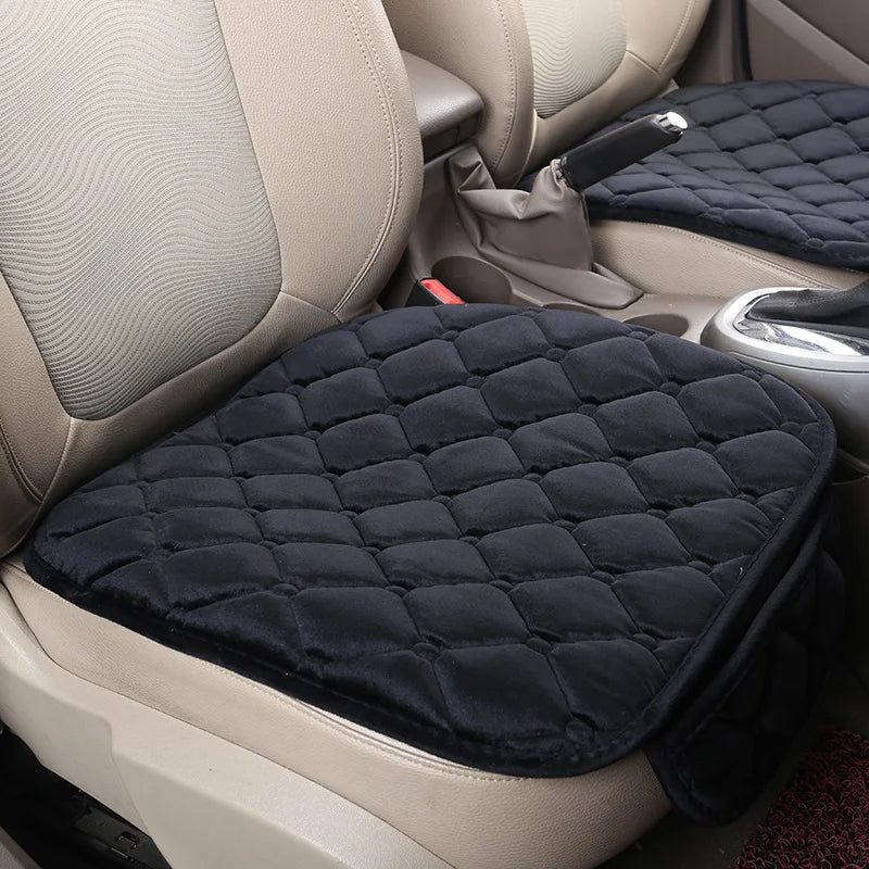 Winter Plush Car Seat Covers - Universal Warm Anti-Slip Front & Rear Seat Protectors