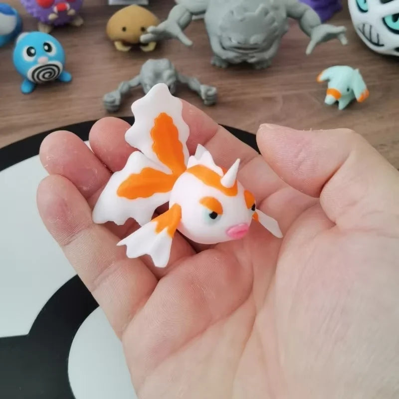 Pokemon Collectible Figures - 1:20 DIY 3D Printed Kawaii Cartoon Character Models & Kids Christmas Gift Toys