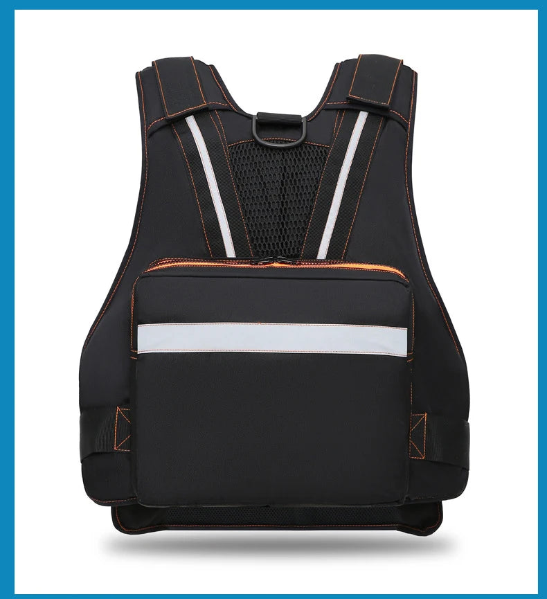 Multi-Functional Life Jacket Vest for Outdoor Fishing – Safety Vest with Storage Pockets & Buoyant Materials