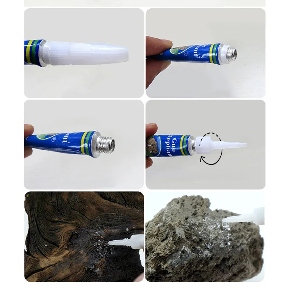 Fish Tank Moss Glue – Aquatic Water Grass Stick, Driftwood Fixing Gel for Aquarium Plants & Landscaping