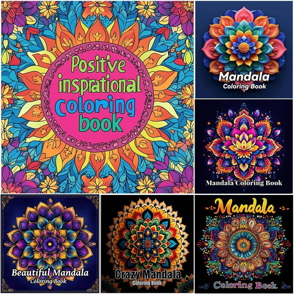 Mandalas Flower Coloring Book for Adults - Stress Relief, Relaxation & Creative Drawing Art Book
