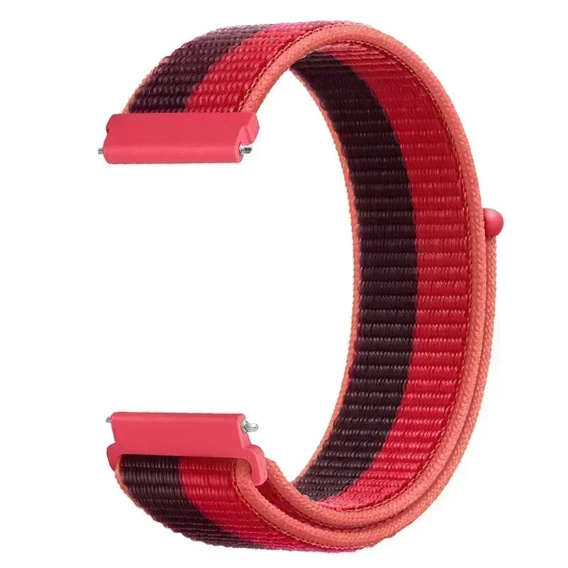 22mm Sport Nylon Loop Watch Band – Breathable Replacement Wristband for NORTH EDGE APACHE-46 Smartwatch, Durable Adjustable Strap