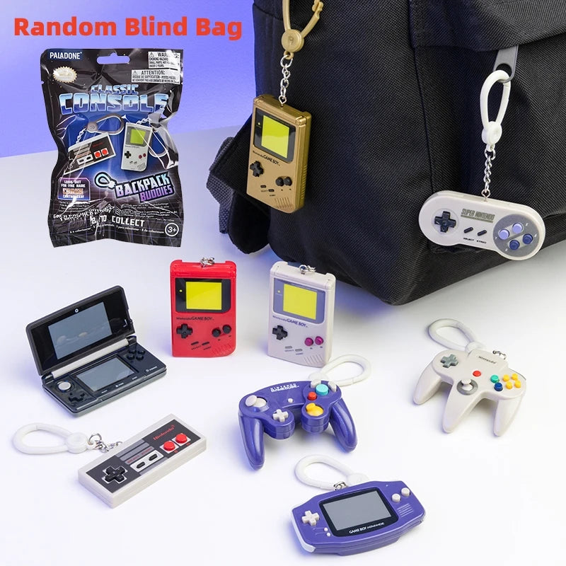 Mini Gamepad Keychain Blind Box – Random Surprise Gift for Car Keys & Backpacks