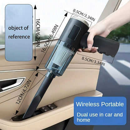 3-in-1 Portable Car & Home Vacuum Cleaner – Suction, Blowing, and USB Rechargeable
