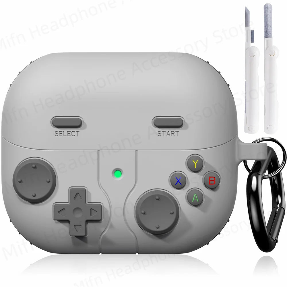3D Gamepad Silicone Case for Galaxy Buds 3/3 Pro – Protective Cover with Keychain for Men