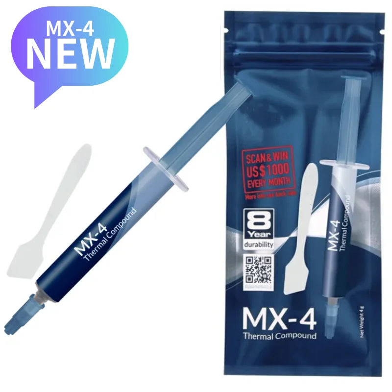 MX-4 4g Thermal Grease — High-Performance Thermal Paste for CPU, GPU & Heatsink Cooling