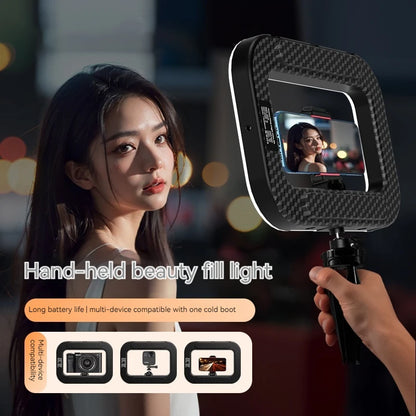 New Handheld Ring LED Light – Rechargeable Portable Fill Light for Mobile Phone, Live Broadcast, Photography, and Selfies