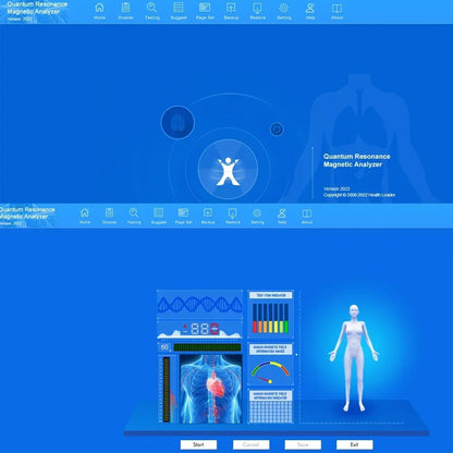 Quantum Magnetic Full Body Analyzer - Bioimpedance Resonance Scanning & Wellness Analysis Machine