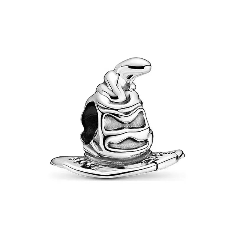 925 Sterling Silver Magic Fan Charm Beads - European Bracelet Charms with Wizard, Train, and Pigeon Designs for Collectors and Gifts