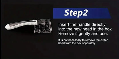 3-Layer Stainless Steel Manual Razor for Men – Washable Travel & Home Shaver for Daily Face Care