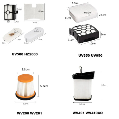 Vacuum Cleaner Foam & HEPA Filters - Replacement Filters for Shark NV350, NV600, NV650 & More