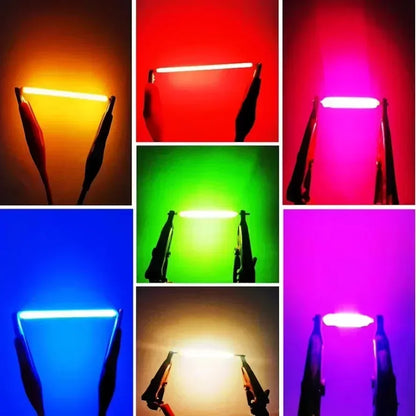 3V 38mm LED Filament COB Bulb - Multicolor Edison Lamp Diodes for Holiday Lighting, 5–100PCS/Box