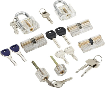 Transparent Practice Lock - Visible Training Padlock for Beginner Locksmith Skills