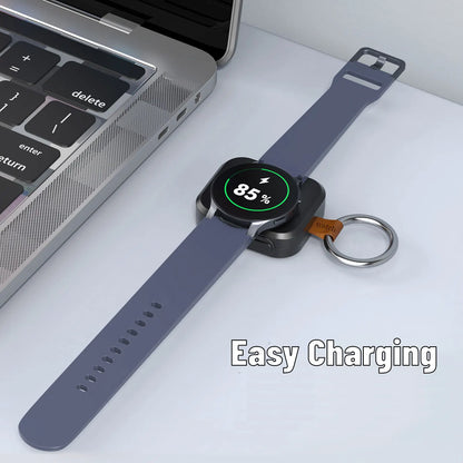 Magnetic USB-C Wireless Watch Charger - Portable Fast Charging Cable for Samsung Galaxy Watch 8, 8 Classic, Ultra, 5, 4 Pro, 4, 3 & Active