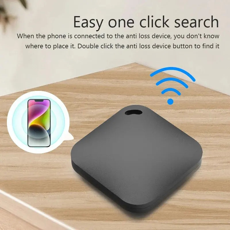 Smart Bluetooth GPS Tracker – iTag Anti-Lost Locator for Car, Keys, Pets & Kids, Works with Apple Find My App (MFI Rated)