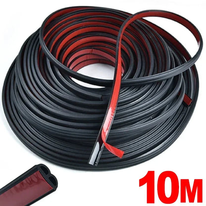 Car Door Soundproof Seal Strip - Universal EPDM Rubber Dustproof, Waterproof & Noise Insulation Seal for Cars and Trucks