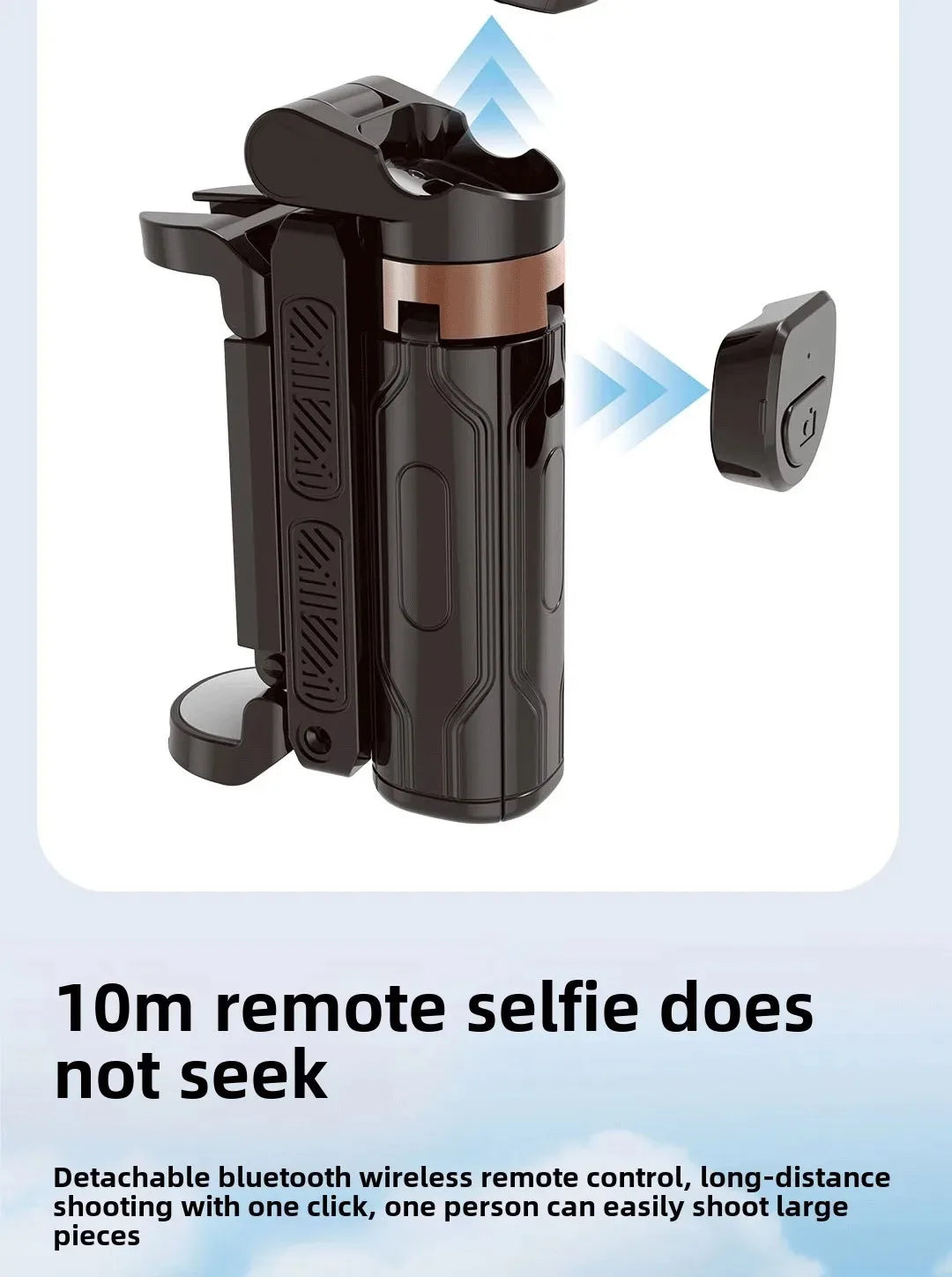 Super Mini Selfie Stick – Portable Phone Holder with Bluetooth Remote for Live Broadcast & Shooting