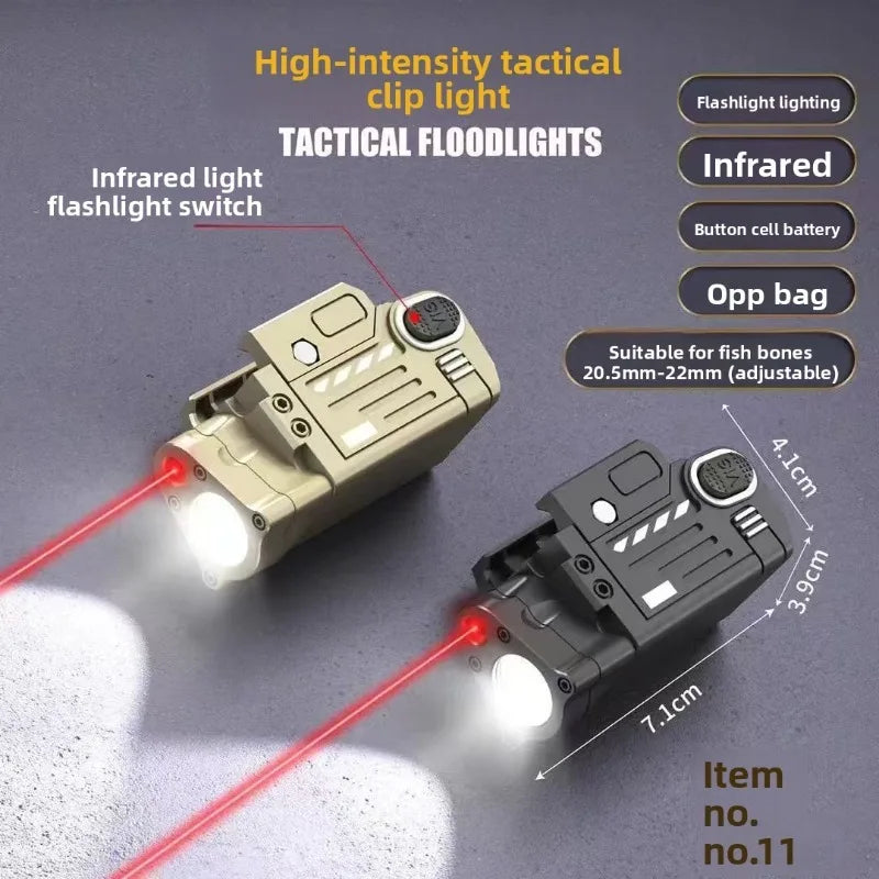 Universal 20mm Rail Toy Accessories - Under Mounted Transmitter & Flashlight Attachment Set