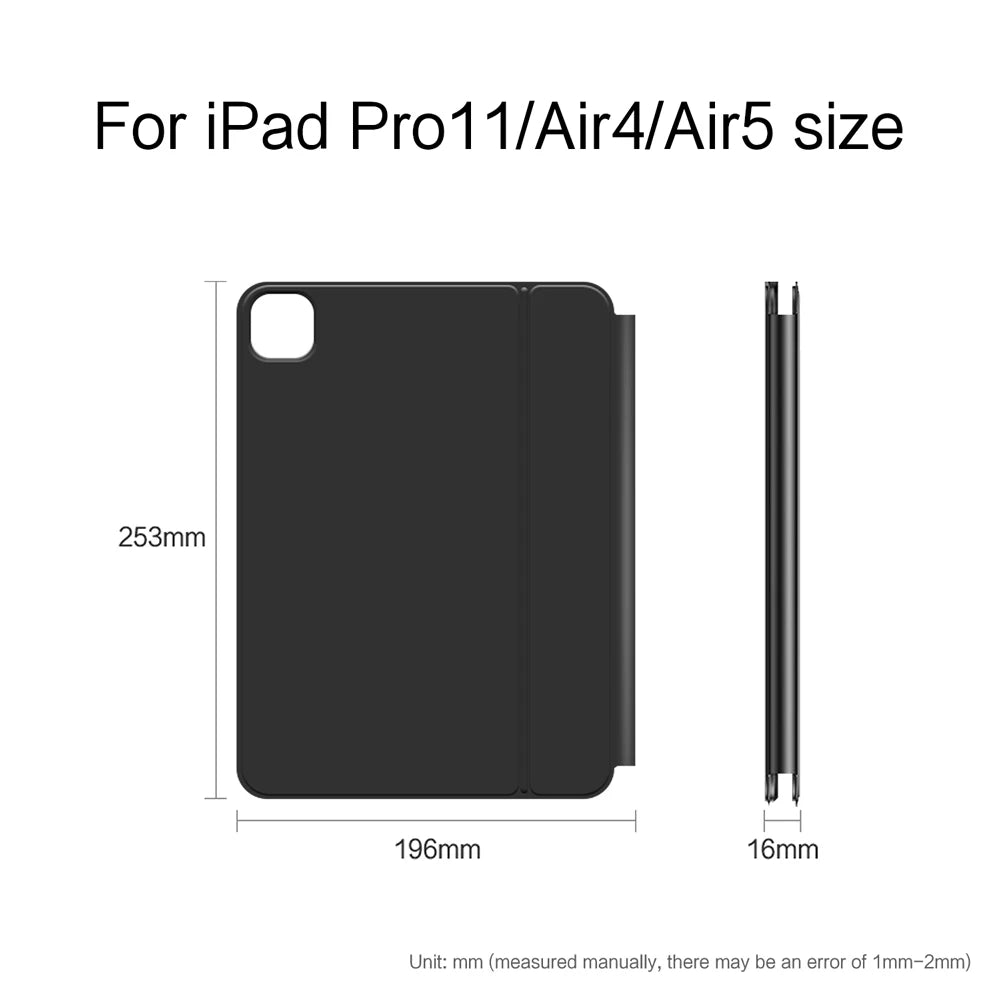 Magic Keyboard for iPad Pro 11/12.9, Air 4/5 & iPad 10th Gen – Smart Magnetic Case & Cover