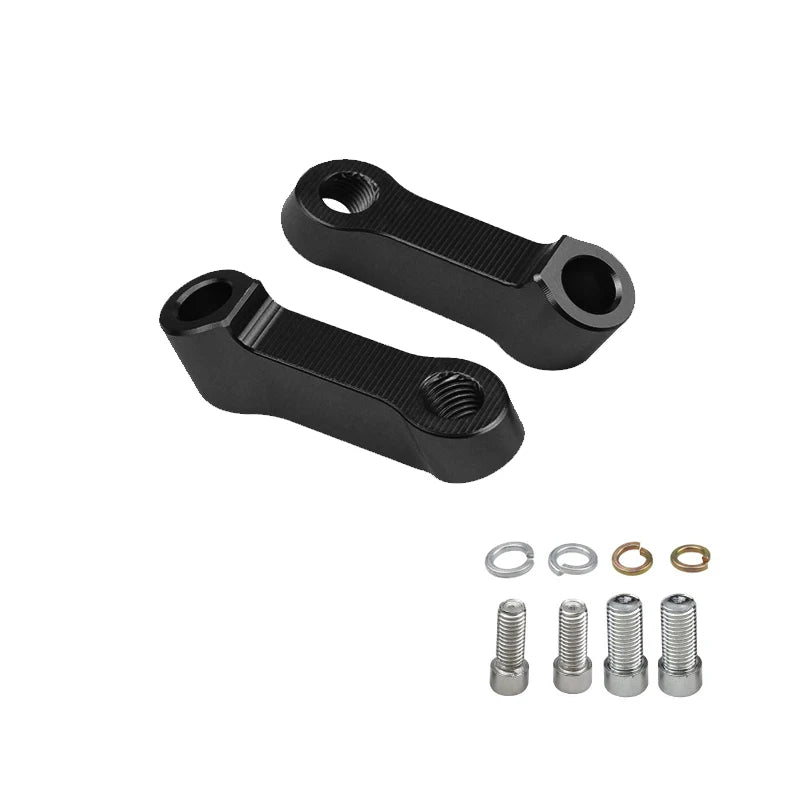 2PCS Suzuki V-Strom Mirror Extenders – Rearview Extension Riser Adapter for DL250 DL650 DL1000 800DE 1050XT Motorcycle Accessories