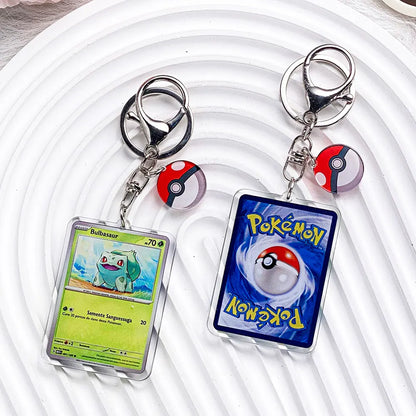 Pokemon Acrylic Keychain Charms - Pikachu Bulbasaur Jigglypuff Bag Pendant Backpack Accessories Gift