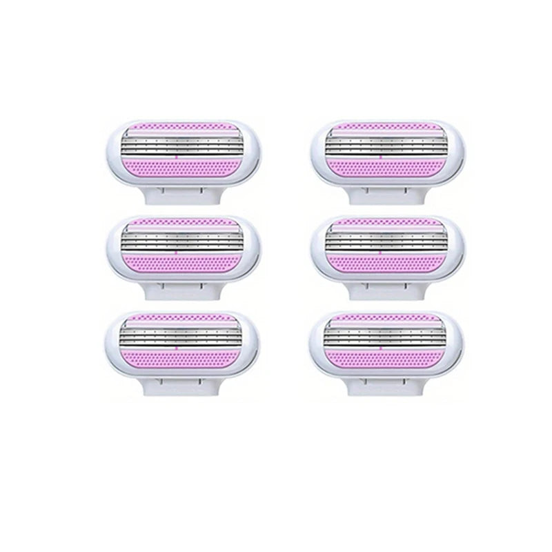 Women’s Safety Razor Blades Set – 3-Layer Replacement Shaver Heads for Smooth Bikini & Body Hair Removal