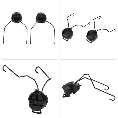 Tactical Headset Bracket – Ops Core Helmet ARC Rail Adapter Set for Comtac II Series Military Noise Cancelling Headset