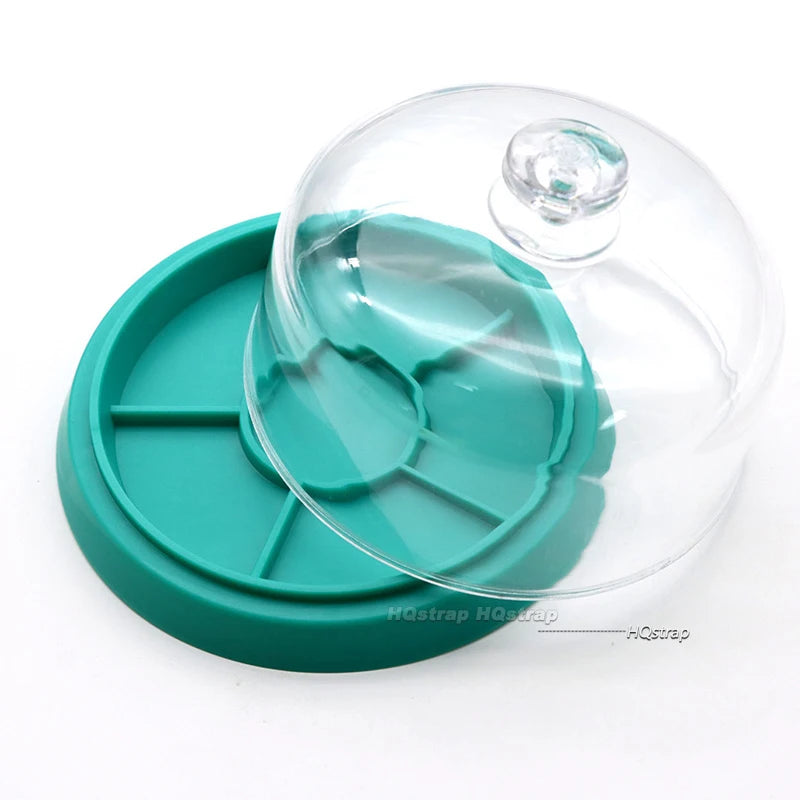 Watch Movement Dust Cover & Parts Holder Tray – Moistureproof Anti-Dust Storage Box for Watchmakers