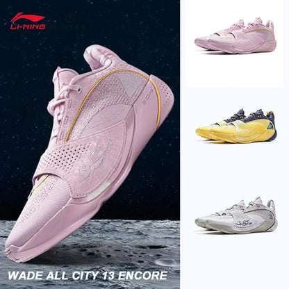 LI-NING Wade All City 13 Encore Men's Basketball Shoes - Lightweight Stable Support Professional Match Sneakers