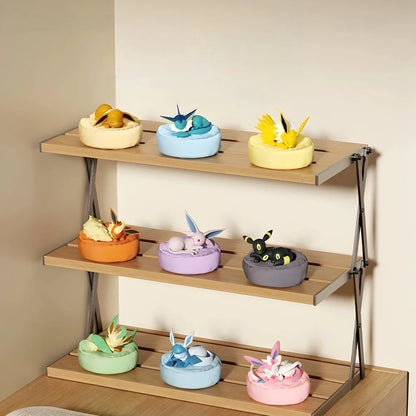 Anime Pokémon Eevee Family Sleeping Figures – Sylveon, Umbreon & Vaporeon Model Toy Gift