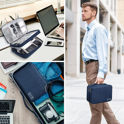 Portable Digital Storage Bag – Waterproof USB Cable Organizer Pouch for Electronics & Accessories