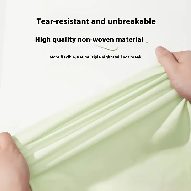 4PCS Soft Disposable Travel Pillowcases - Portable Hand Washable Pillow Covers for Hotel, Camping & Outdoor Use