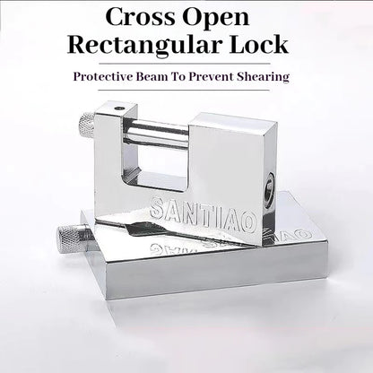 Multifunctional Keyed Padlock – Waterproof, Anti-Rust, Anti-Theft Door & Window Lock with 3 Keys