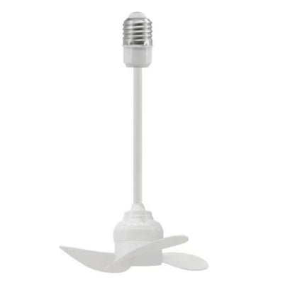 Compact E27 Ceiling Fan - Quiet Brushless Motor for Efficient Air Circulation