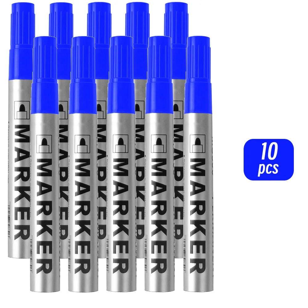 Permanent Waterproof Paint Marker Pen – Quick-Dry Black Ink for Tires, Oily Surfaces & Signature Writing Stationery Tool