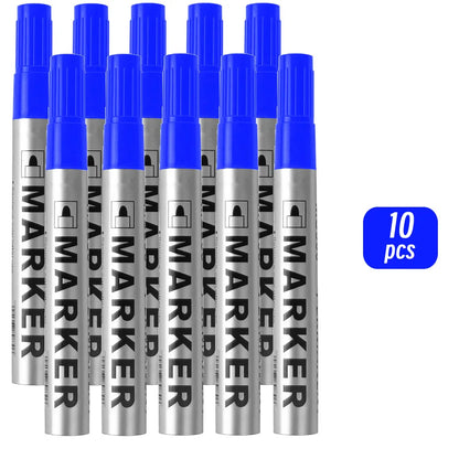Permanent Waterproof Paint Marker Pen – Quick-Dry Black Ink for Tires, Oily Surfaces & Signature Writing Stationery Tool