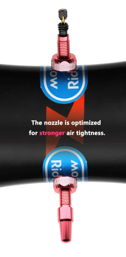 RideNow Metal Nozzle TPU Inner Tube – Removable Valve Cores, External Thread, 700C x 18-32C/32-47C Road Bike & Gravel Presta Valve