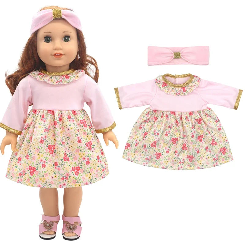 18-Inch American Girl Doll Clothes – Coat, Tights & Pants Outfit for Newborn & Baby Dolls