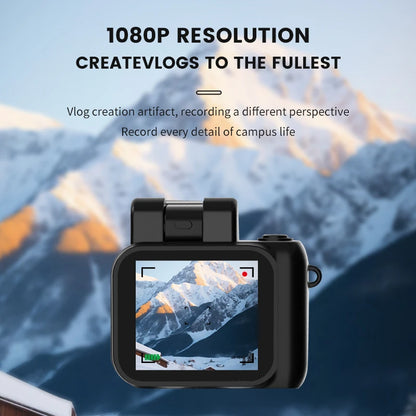 Y4000 Mini Keychain Camera - HD 1080P Portable Pocket Video Recorder with Screen & Flash Lamp