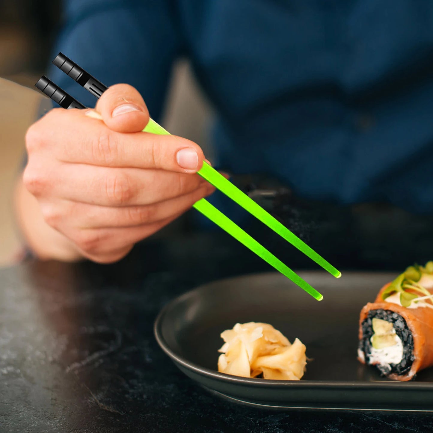 LED Light Up Chopsticks - Glowing Party Sticks for Carnival, Weddings, Birthdays, Concerts & Night Events