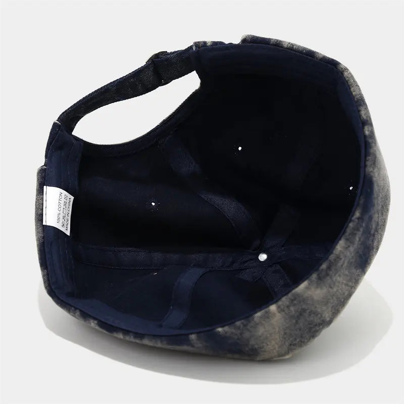 Cotton Print Docker Cap - Four Seasons Brimless Sailor Style Hat for Men & Women