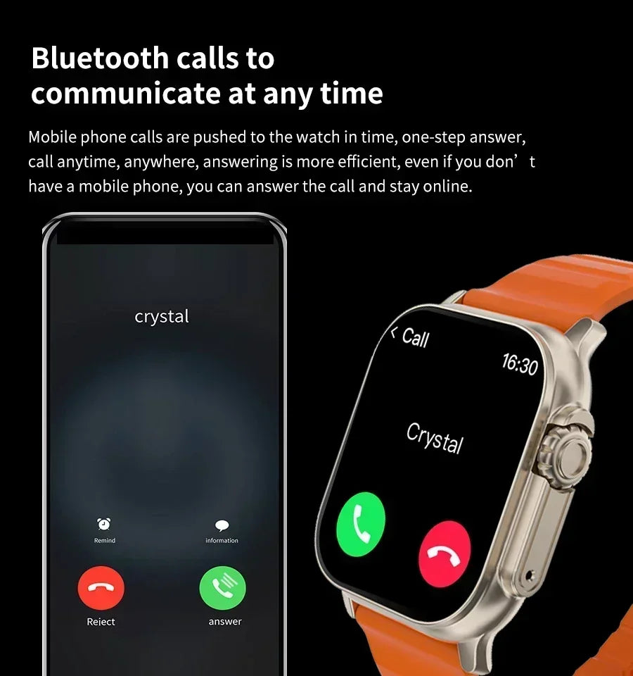 DT900 7-in-1 Smart Watch - Bluetooth Calling, Music, Wireless Charging & Fitness Tracker for Men and Women