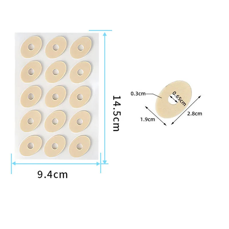 15-Piece Corn Plasters and Foot Callus Cushions - Toe Protection Pads for Friction, Callus Care and Foot Comfort