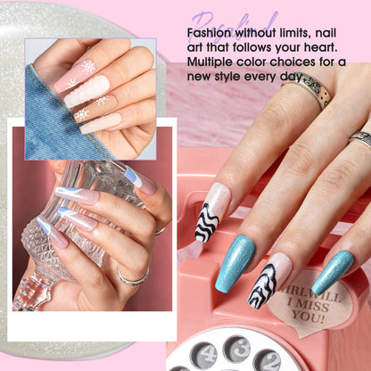 ROSALIND 24PCS Gel Nail Polish Set with Base & Top Coat – Long-Lasting Soak Off Nail Gel Kit
